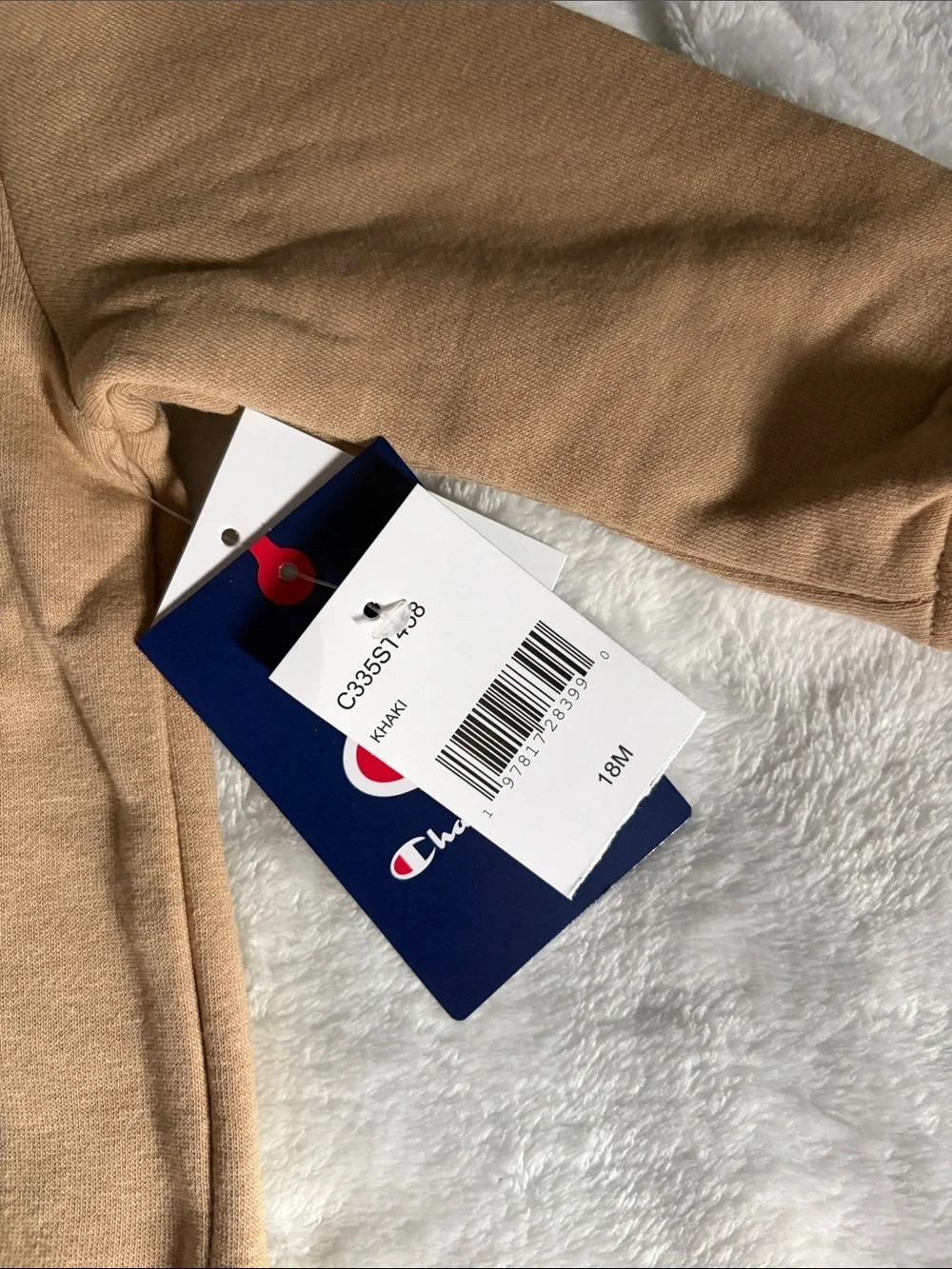 Champion Kids Tan Logo Sweatshirt & Joggers Set — Beige